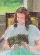 Mary Cassatt Young Girl Reading Spain oil painting artist